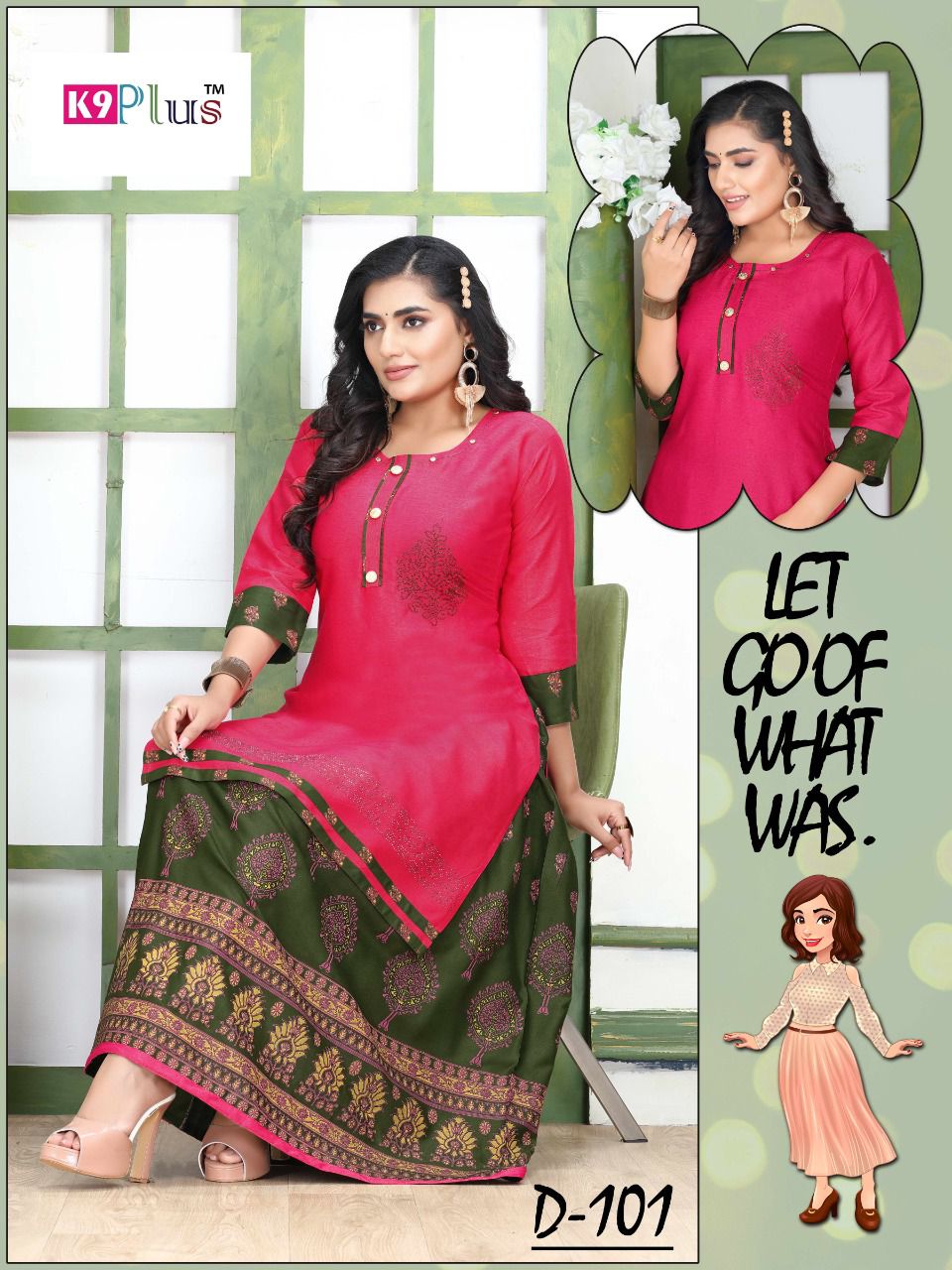 K9Plus Good Morning Fancy Ethnic Wear Rayon Kurti With Skirt Collection